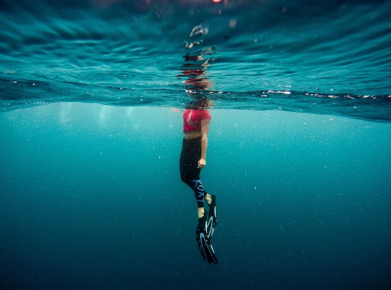 Diver exploring underwater