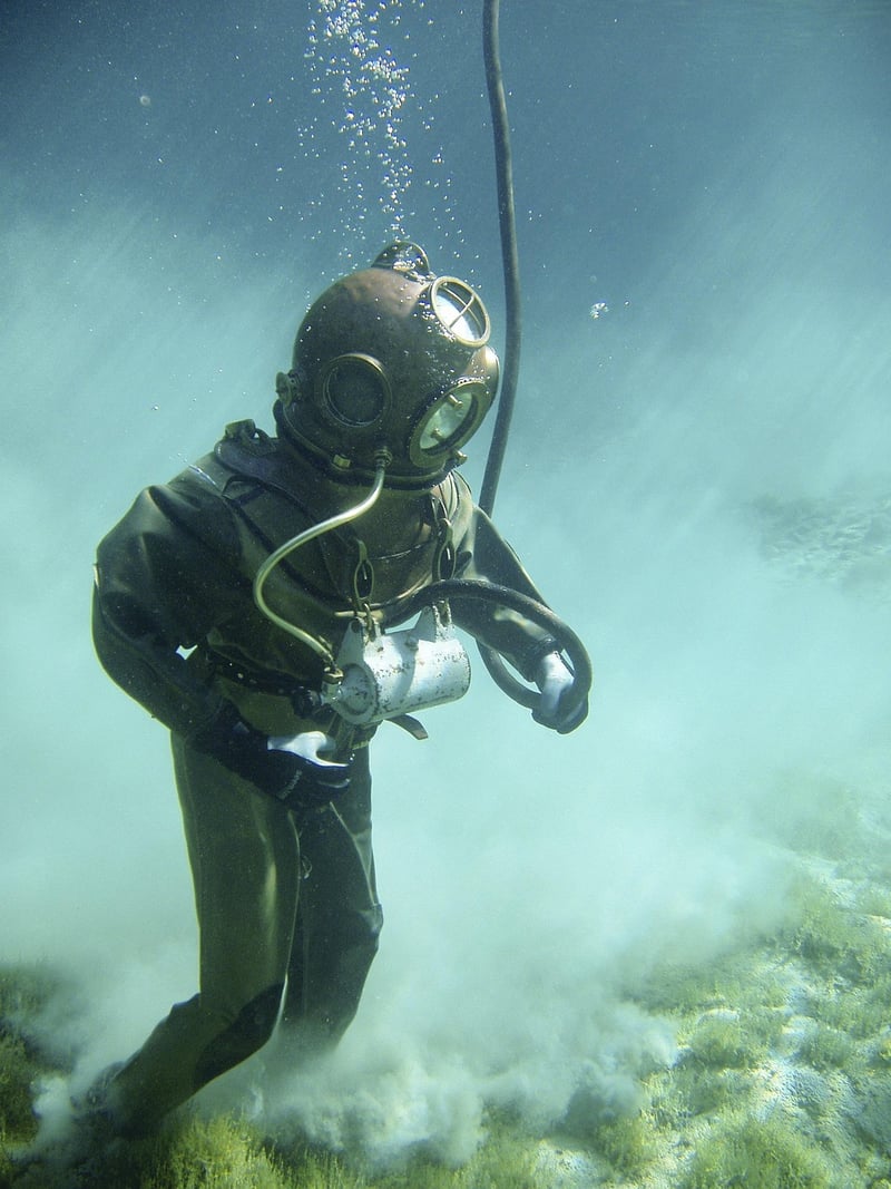 Diver exploring underwater